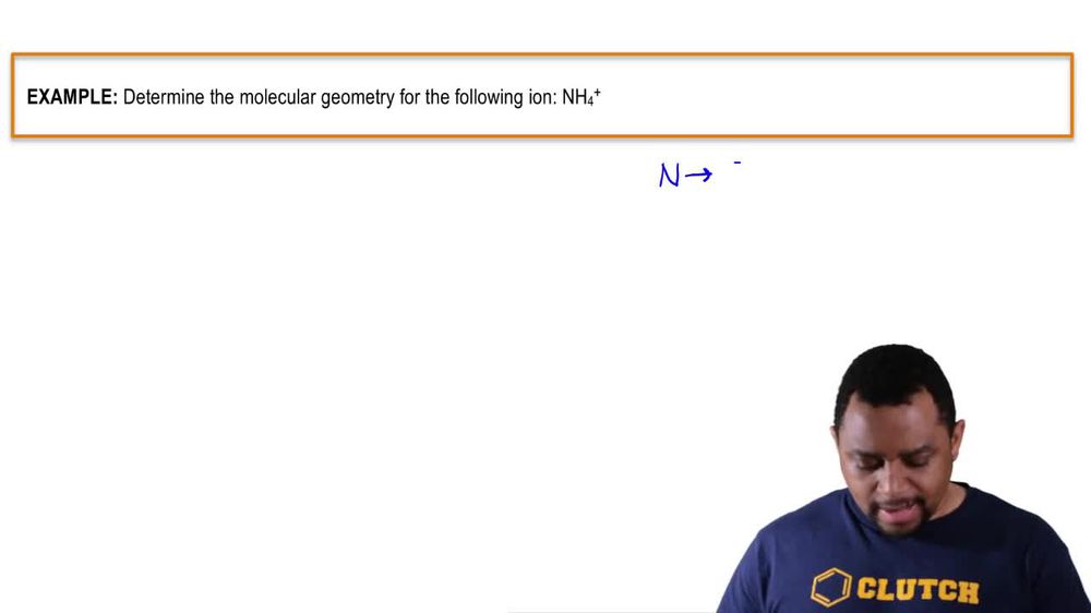 Molecular Geometry (Simplified) Example 2