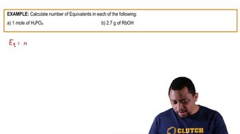Acid-Base Equivalents Example 1
