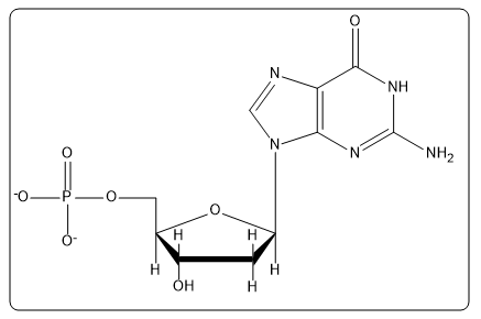 Another representation of adenosine 5'-phosphate, highlighting its molecular structure.