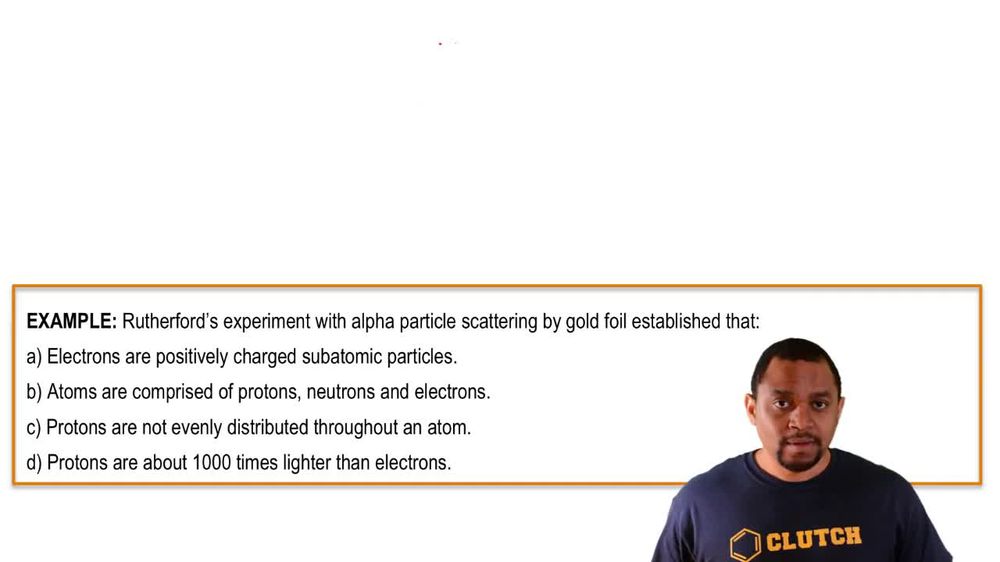 Rutherford Gold Foil Oil Experiment Example 2