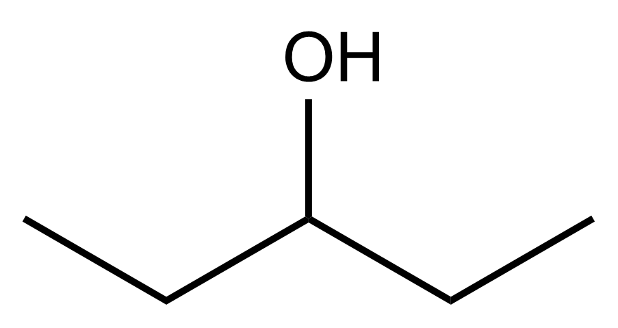 Structure of pentan-3-ol