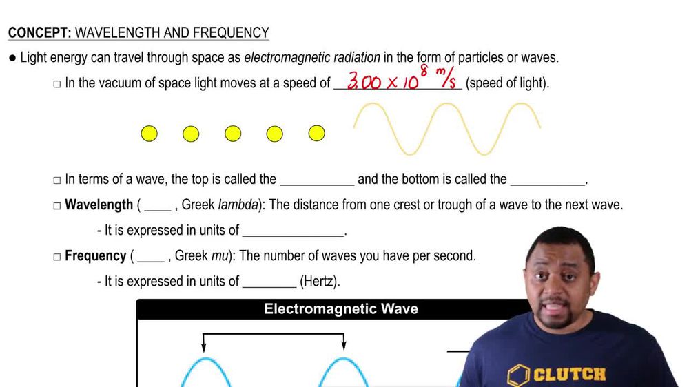 Wavelength and Frequency (Simplified) Concept 1