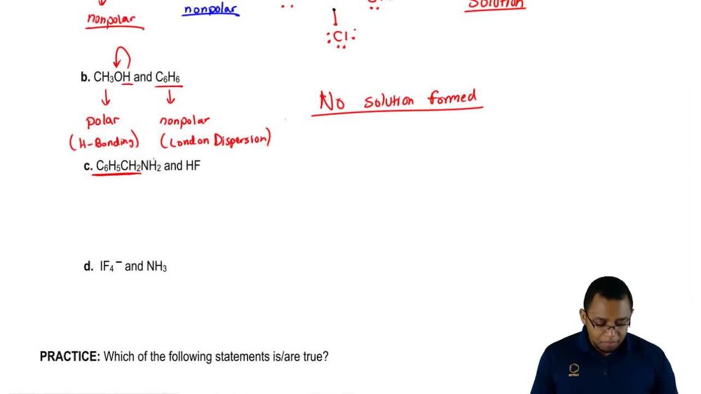 Solubility and Intermolecular Forces Example 3