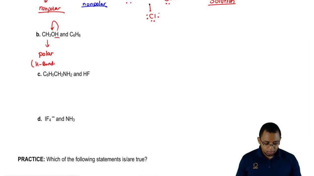 Solubility and Intermolecular Forces Example 2
