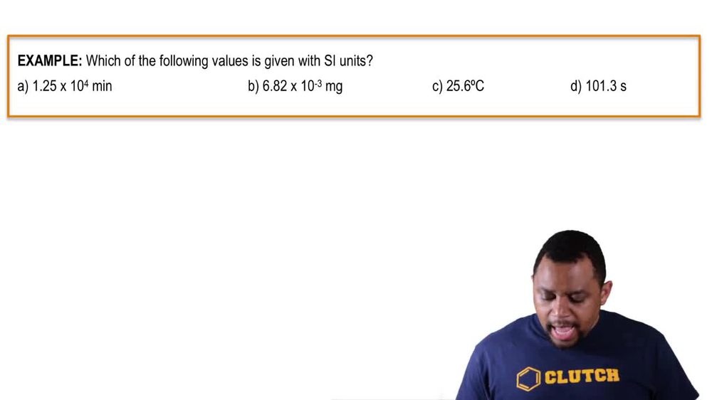 SI Units (Simplified) Example 1