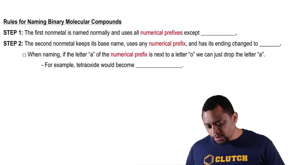 Naming Binary Molecular Compounds Concept 2