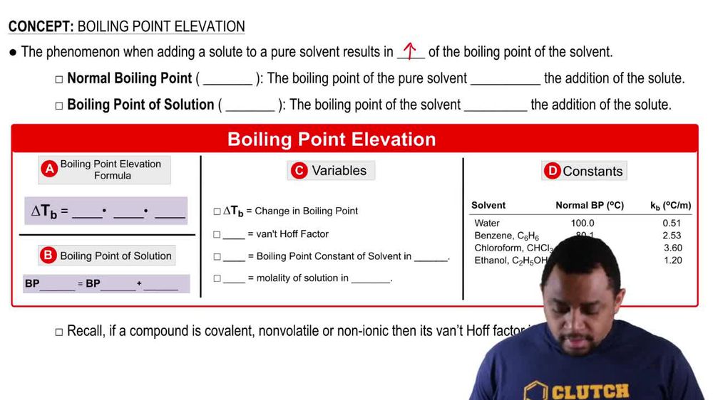 Boiling Point Elevation Concept 1
