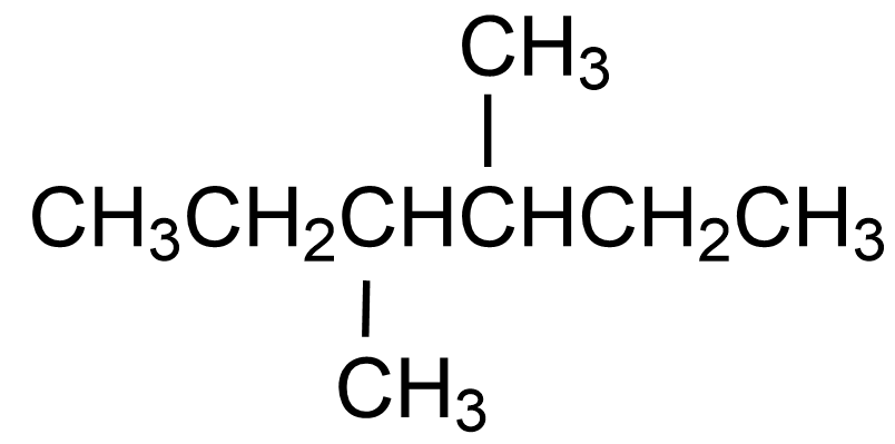 Skeletal structure of a complex organic molecule with multiple carbon chains.