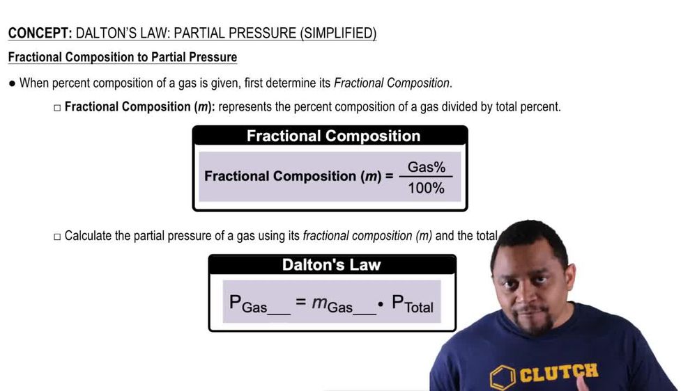 Dalton's Law: Partial Pressure (Simplified) Concept 3