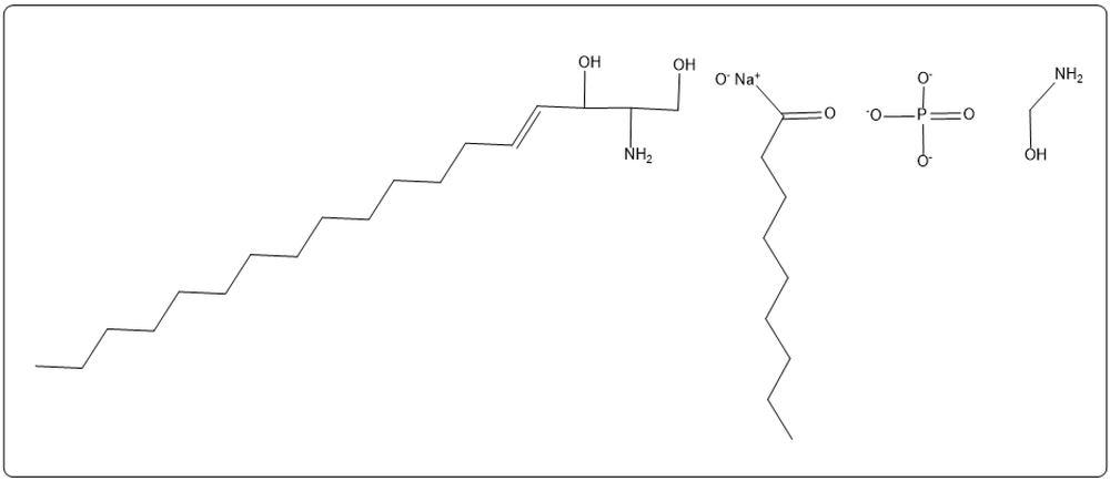 Sodium salt form of sphingomyelin hydrolysis products with hydroxyl groups.