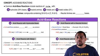 Acid-Base Reactions Concept 1