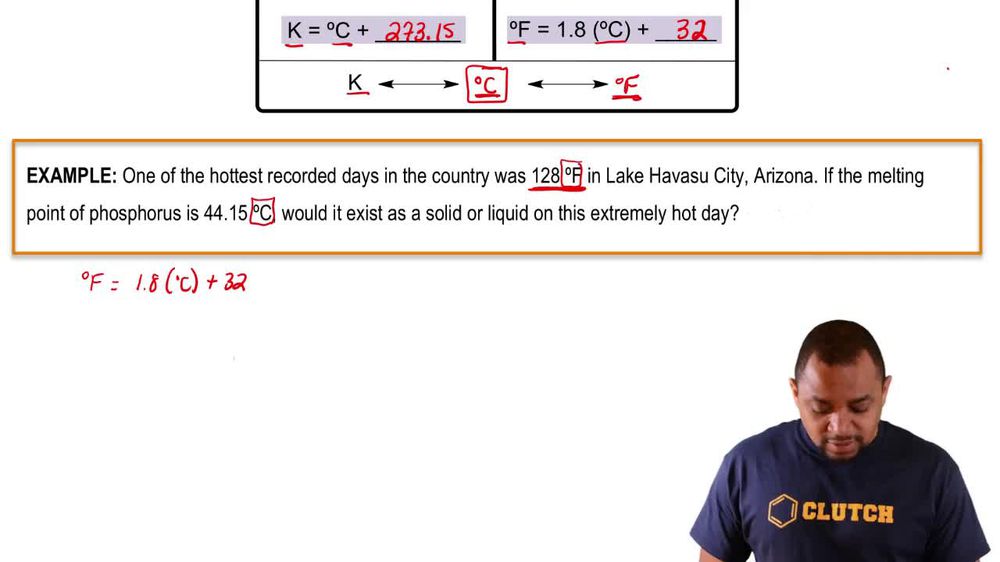 Temperature (Simplified) Example 2