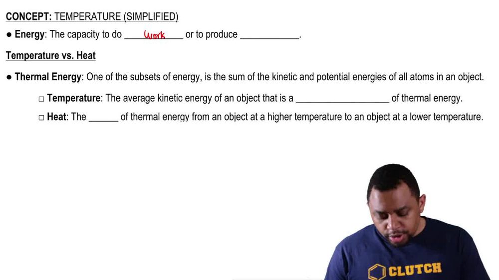 Temperature (Simplified) Concept 1