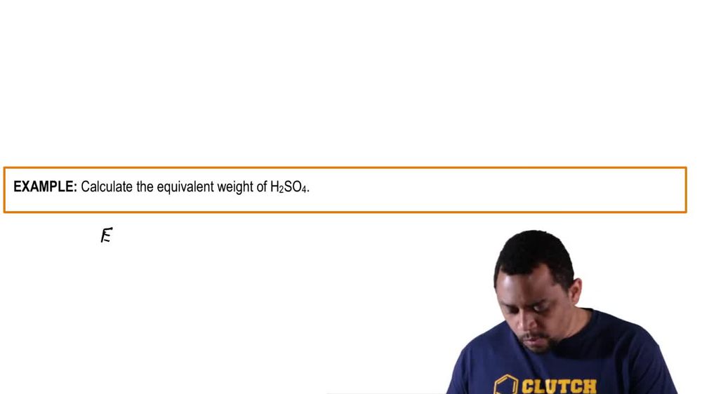Acid-Base Equivalents Example 2