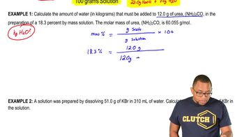 Solutions: Mass Percent Example 1