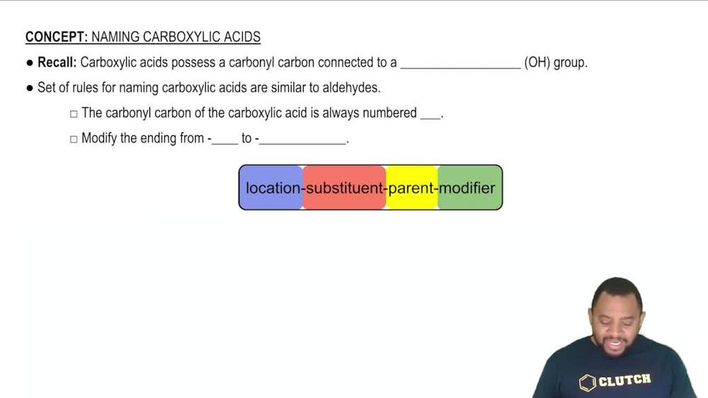 IUPAC Rules for Naming Carboxylic Acids Concept 1