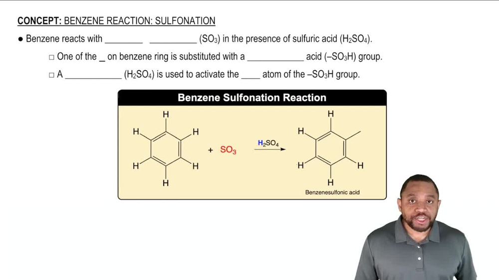 Benzene Reaction: Sulfonation Concept 1