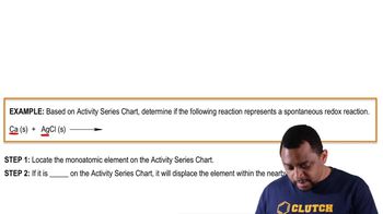 Spontaneous Redox Reactions Example 1