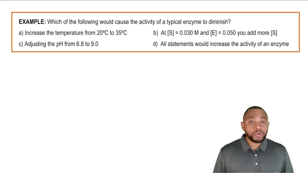 Factors Affecting Enzyme Activity Example 1