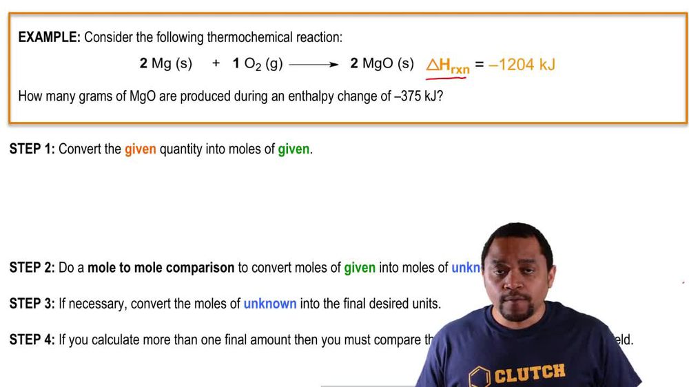 Thermochemical Equations Example 1