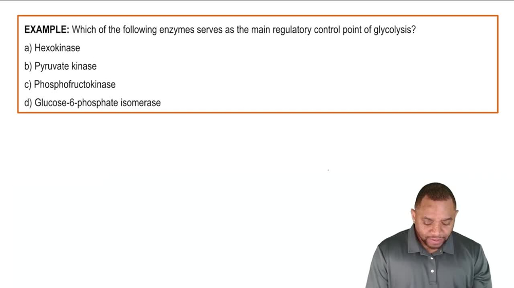 Glycolysis Regulation Example 1