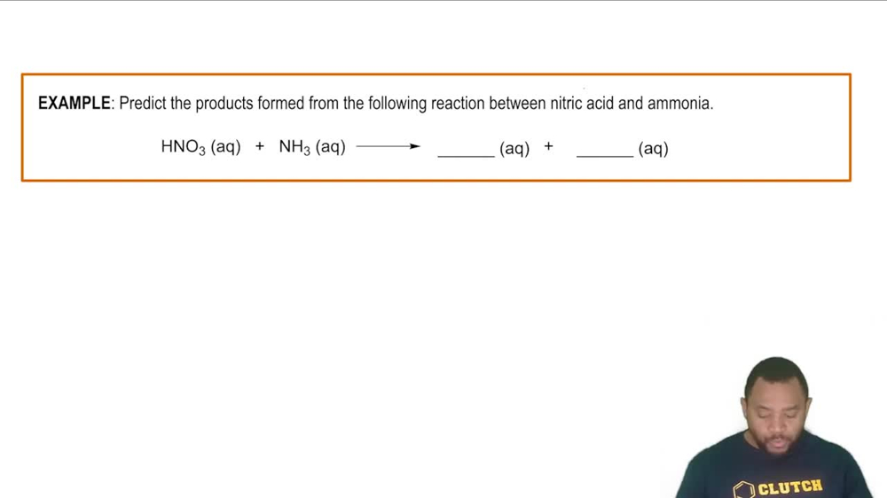 Acid-Base Reaction Example 1