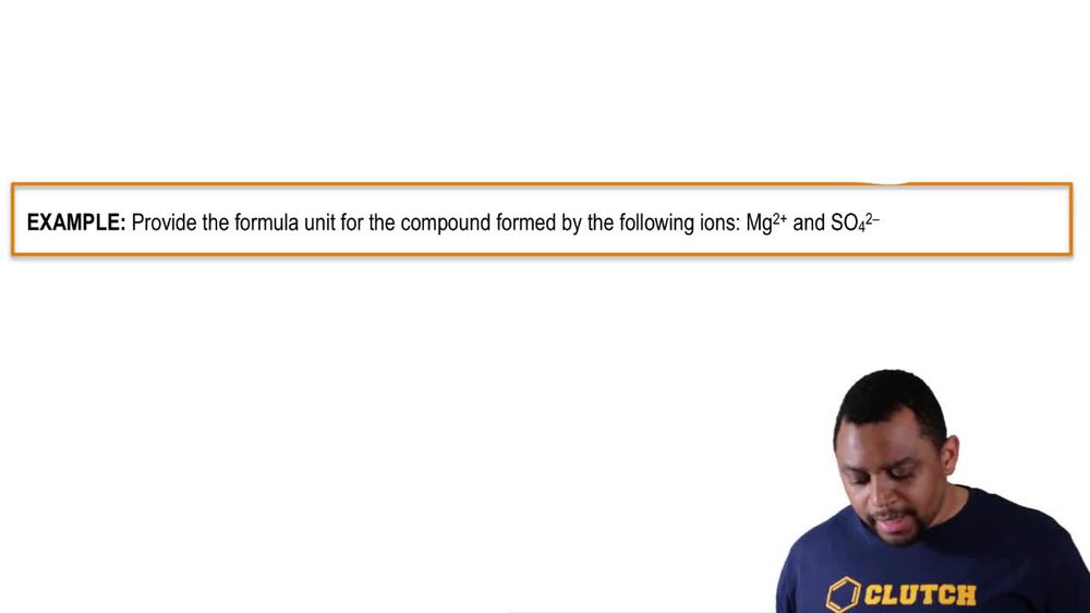 Writing Formula Units of Ionic Compounds Example 1