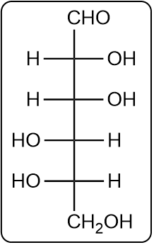 Fischer projection of a different enantiomer of D-mannose.