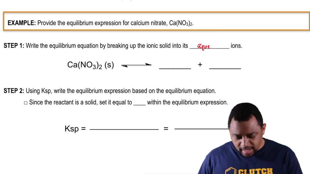 Solubility Product Constant (Ksp) Example 2