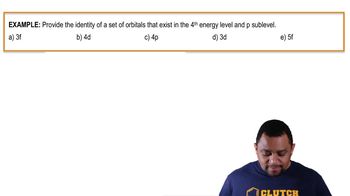 Electronic Structure: Orbitals Example 2