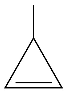 Line drawing of a triangular flask with a narrow neck, commonly used in chemistry for experiments.