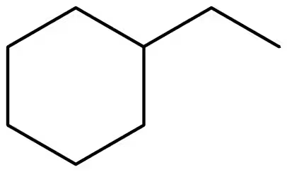 Line drawing of a cyclic alkane structure with two hexagonal rings connected by a single bond.