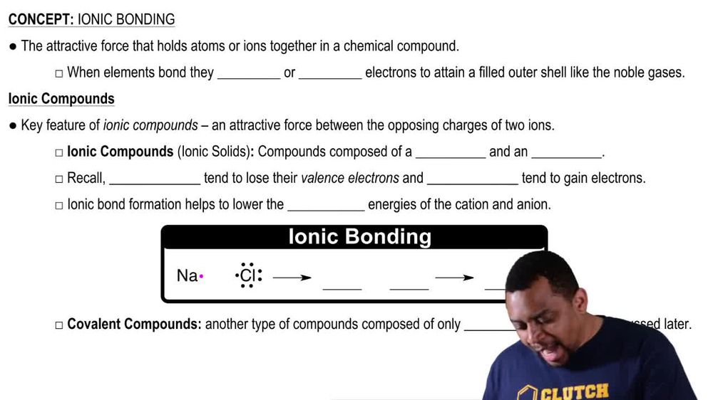 Ionic Bonding Concept 1
