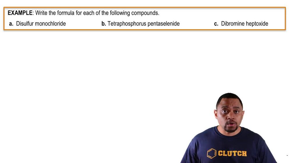 Naming Binary Molecular Compounds Example 1