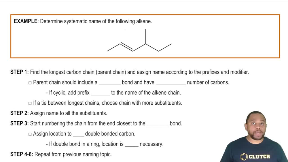 Naming Alkenes Example 1