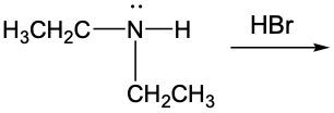 reaction between diethylamine and hydrobromic acid