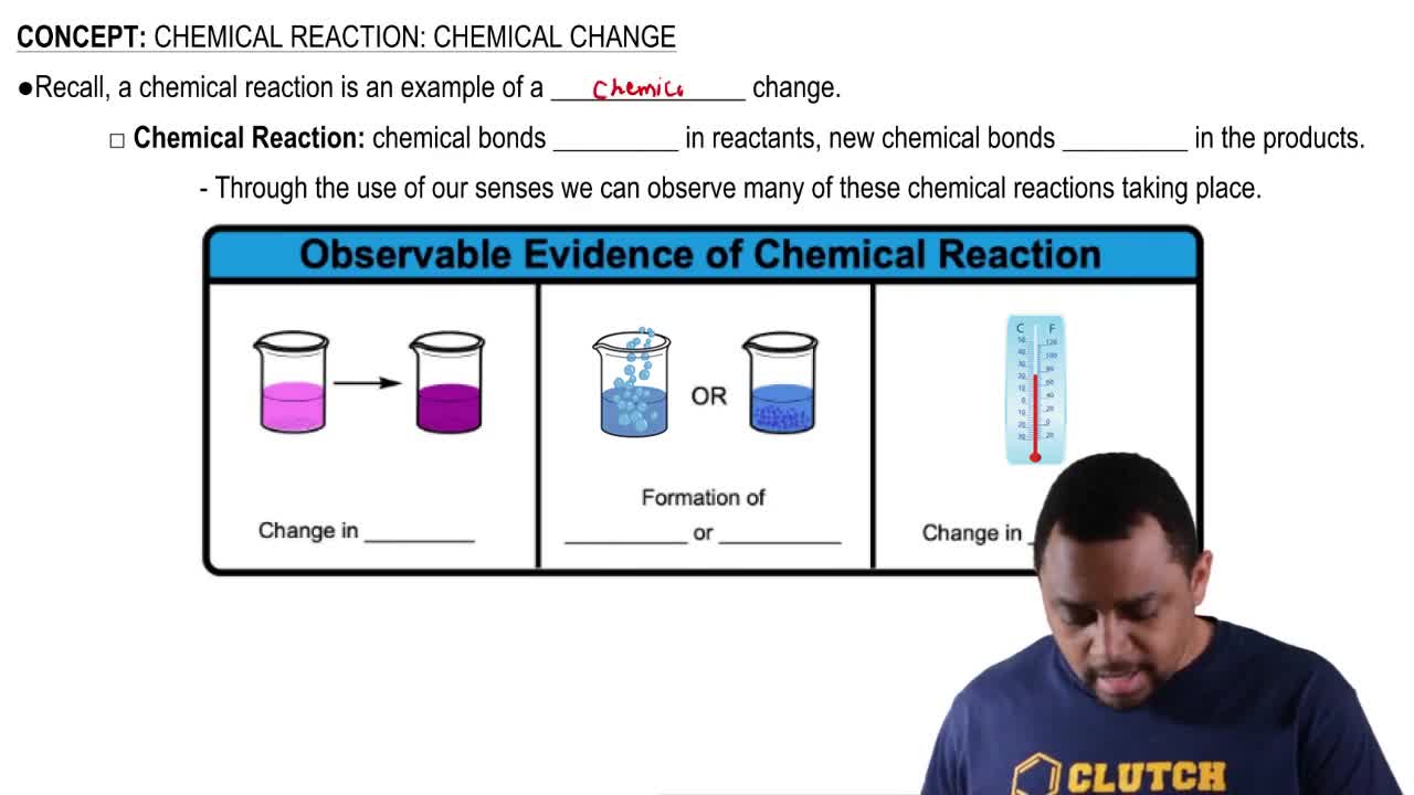 Chemical Reaction: Chemical Change Concept 1