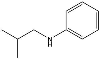 Chemical structure of N-isopropylaniline, an amine compound.