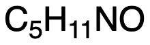 Chemical formula C5H11NO representing an organic compound.