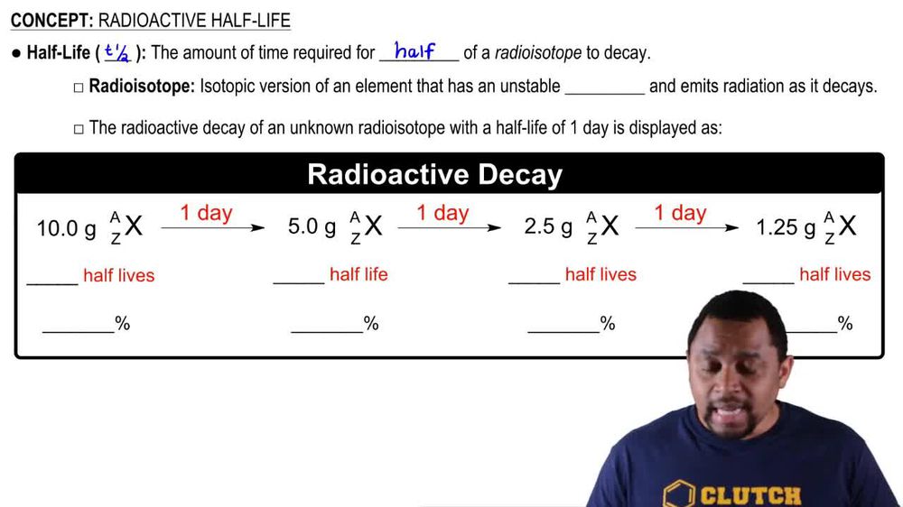 Radioactive Half-Life Concept 1