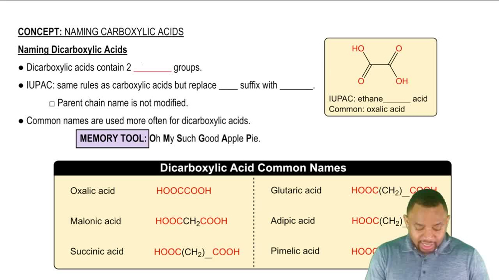 Naming Dicarboxylic Acids Concept 3