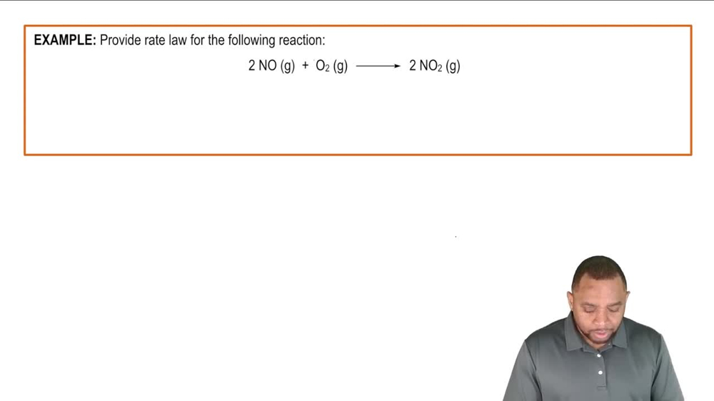 Rate Law (Simplified) Example 1