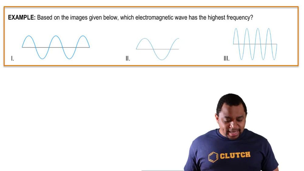 Wavelength and Frequency (Simplified) Example 1