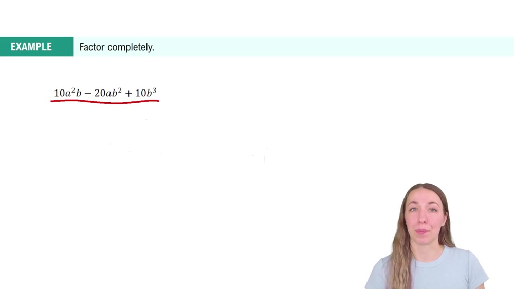 Perfect Square Trinomials Example 6