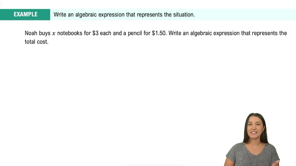 Translating Word Phrases to Expressions Example 1