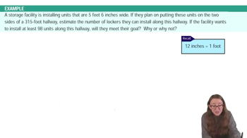 Estimation and Problem Solving Example 1