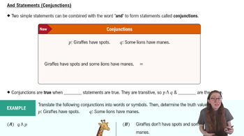 And Statements (Conjunctions)