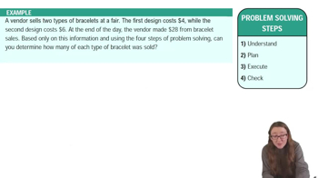 Steps of Problem Solving Example 3