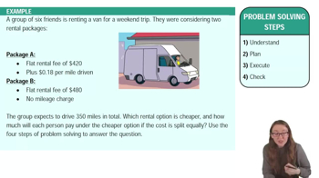 Steps of Problem Solving Example 1