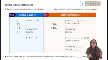 Addition in Bases Other than 10